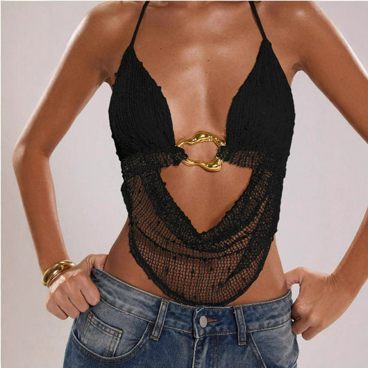 Blusa Escotada sin Espalda - Ajustada y Moderna para Mujer - Image 2