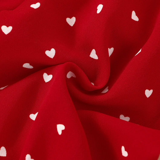 Enterizo Infantil con Tirantes Elásticos y Estampado de Corazones - Image 10