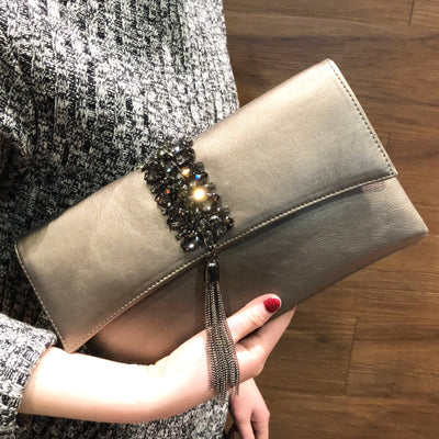 Bolso Clutch de Fiesta Elegante con Pedrería - Estilo Sobre Versátil - Image 9