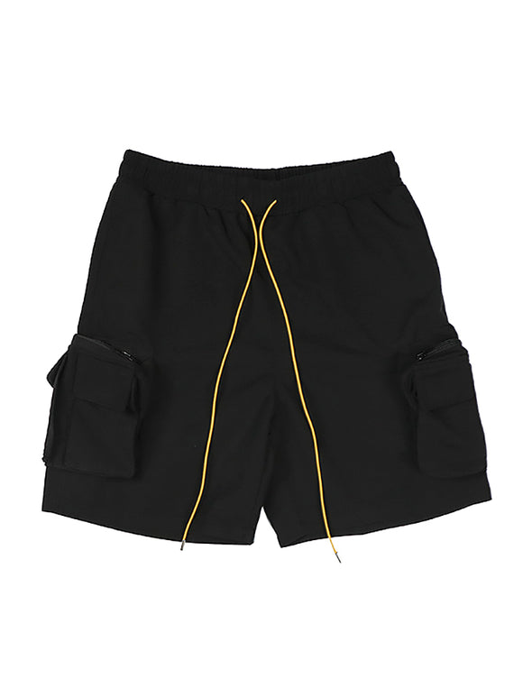 Pantalones Funcionales con Bolsillos Tridimensionales y Cordón Ajustable