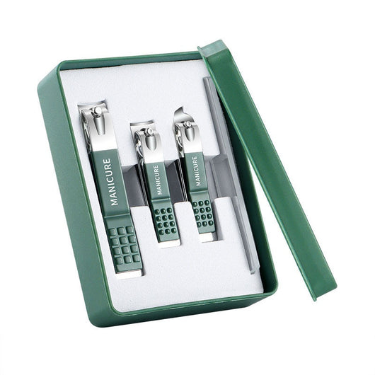 Kit de Cortaúñas Verde Oscuro Anti-salpicaduras con 4 Piezas - Image 5