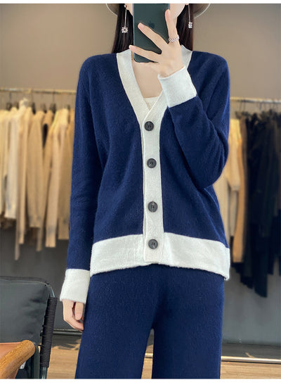 Conjunto de Dos Piezas en Lana Tejida - Diseño Holgado y Cómodo - Image 15