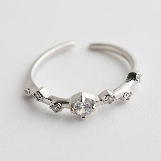 Anillo de Plata Esterlina con Diamantes para Niñas - Image 6
