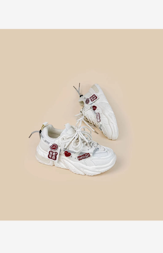 Zapatillas Deportivas Blancas con Suela Gruesa para Mujer - Image 5