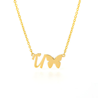 Collar Colgante Mariposa con Inicial Personalizada - Image 16