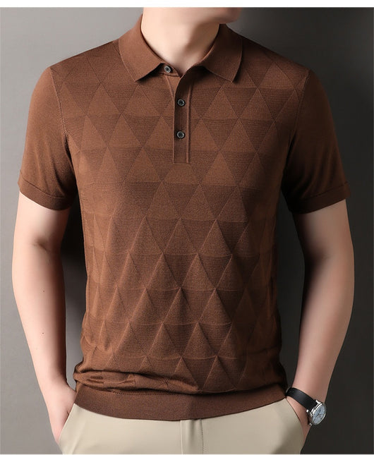 Camiseta Manga Corta Hombre Ice Silk Transpirable Secado Rápido - Image 22