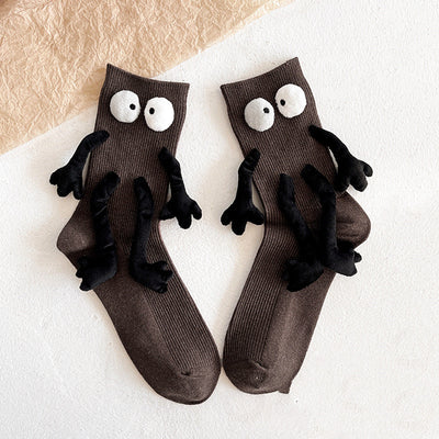 Calcetines Cortos de Algodón Puro con Muñeca Adorable - Diseño para Parejas - Image 34