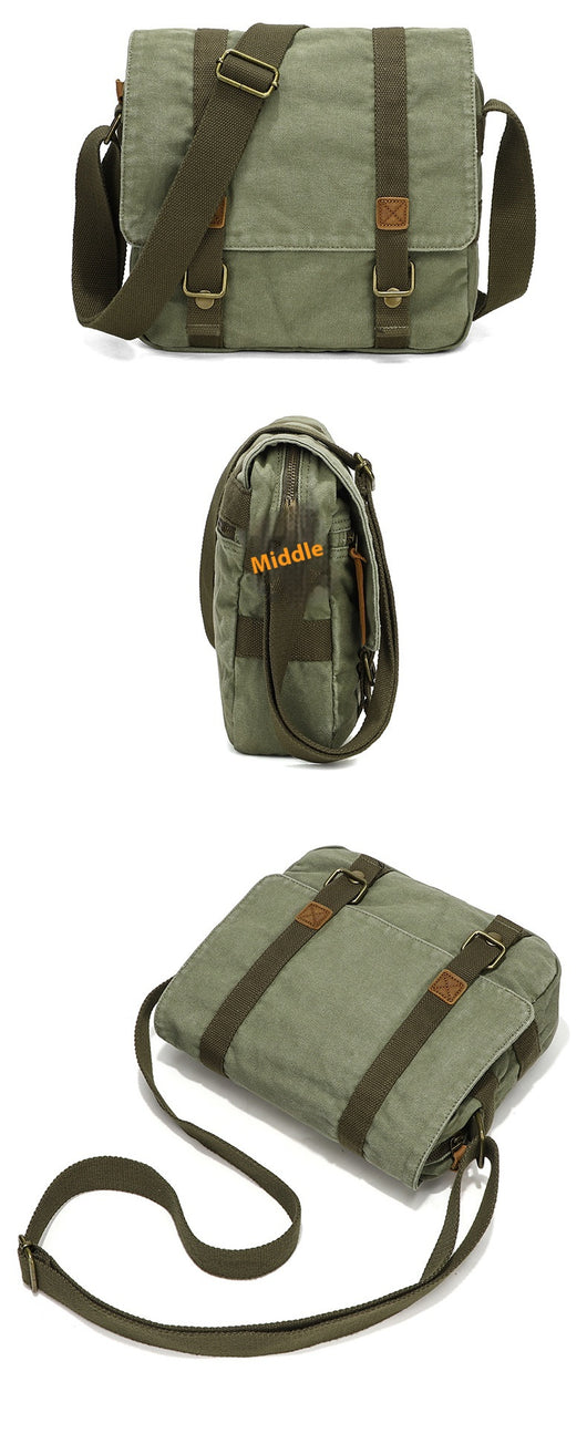 Bolsa de Lona Retro para Hombre - Bandolera Portátil de Estilo Vintage - Image 14