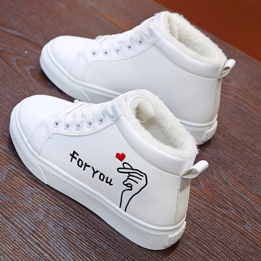Zapatillas Blancas de Suela Suave y Tela Transpirable