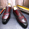 Zapatos de Cuero Estilo Inglés Brogue para Hombre