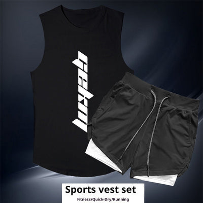 Conjunto Deportivo para Hombre - Chaleco y Shorts para Correr y Entrenamiento - Image 29