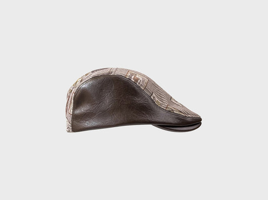 Gorra Retro de Cuero PU con Costuras Otoño-Invierno - Image 18