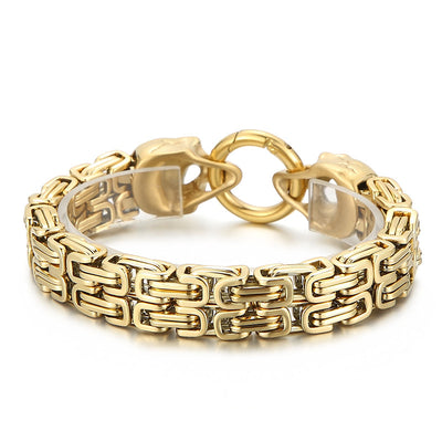 Pulsera de Acero Titanio para Hombre con Patrón de Calavera - Image 5