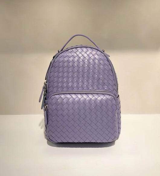 Mochila Tejida a Mano en Cuero de Oveja para Mujer - Image 7