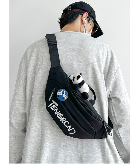 Bolsa Pecho Hombre Estilo Japonés Crossbody Deportiva con Compartimentos Cargo - Image 20