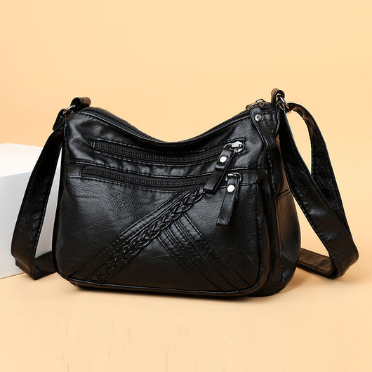 Bolso Bandolera de Cuero Suave para Mujer Madura - Elegancia y Comodidad - Image 2