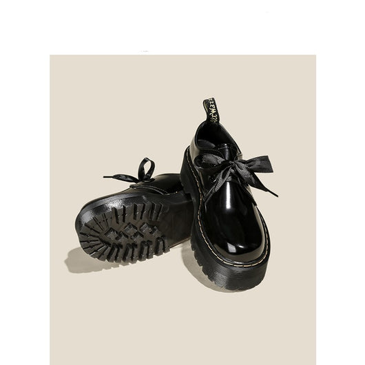 Zapatos de Cuero para Mujer con Suela Gruesa - Image 5
