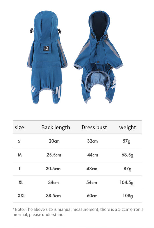 Capa Impermeable para Perros Grandes con Franja Reflectante - Image 7