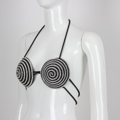 Top Halter Casual con Diamantes y Tirantes Finos - Image 9