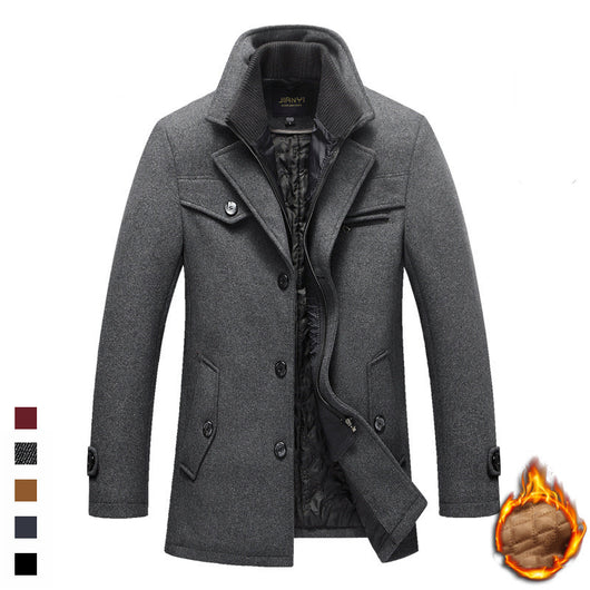 Abrigo de Lana para Hombre Otoño Invierno - Cuello Solapa Premium - Image 7