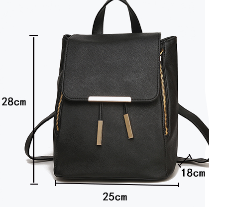 Mochila Escolar de Cuero PU para Adolescentes - Diseño Herald Fashion con Asa Superior - Image 9