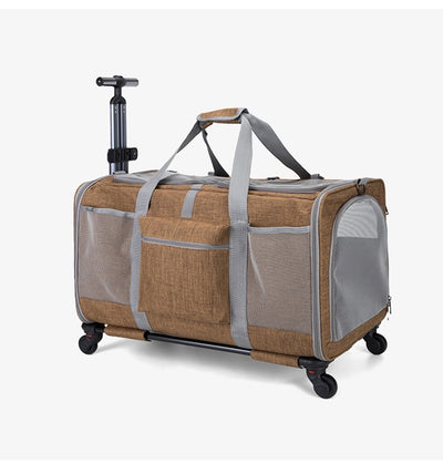 Bolsa de Transporte Plegable para Mascotas con Ruedas y Correa - Image 22