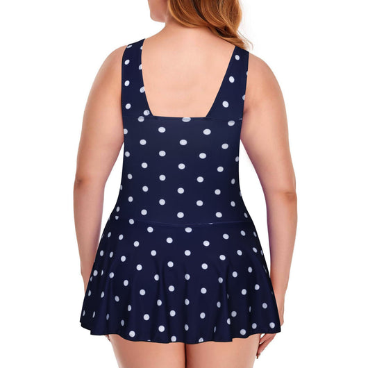 Traje de Baño Talla Grande Estampado sin Mangas para Mujer - Image 21