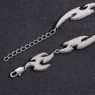 Pulsera Geométrica Golondrina con Micro Diamantes - Accesorio Hip Hop - Image 12