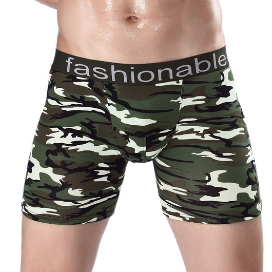 Boxers Largos de Algodón con Estampado Camuflaje para Hombre - Image 8