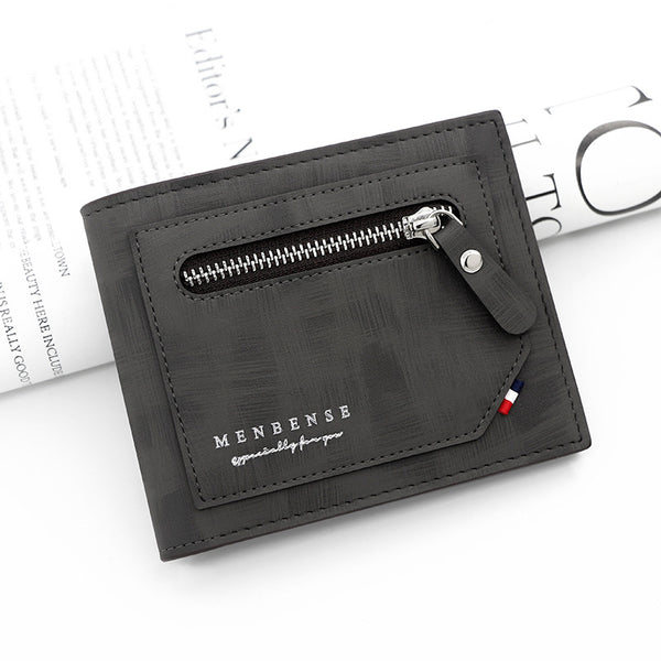 Billetera Corta para Hombre con Múltiples Compartimentos y Gran Capacidad
