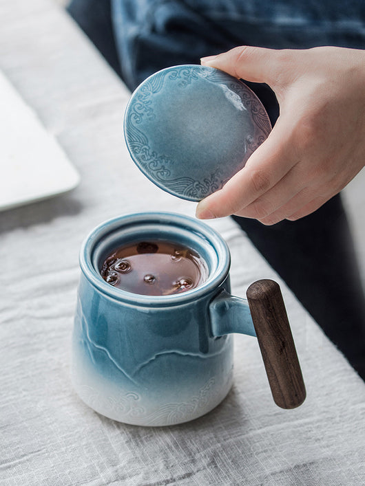 Taza Cerámica con Degradado y Tapa Térmica - Image 8