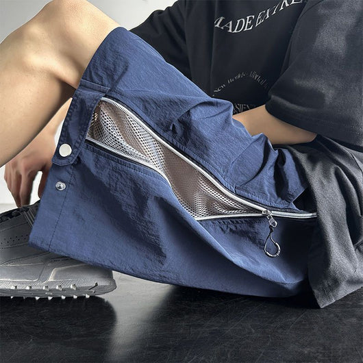 Pantalones Cortos Cargo Impermeables Hombre Ajuste Relajado - Image 2