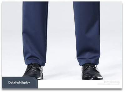 Pantalones Casuales Ejecutivos Slim Fit Ice Silk Antirruga para Hombre - Image 32