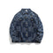 Chaqueta Plaid con Estampado de Letras - Tendencia Moderna para Hombre