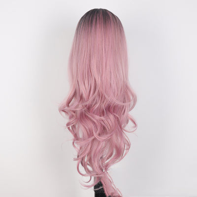 Peluca Larga Rizada con Malla Fina y Cabello Liso - Image 8
