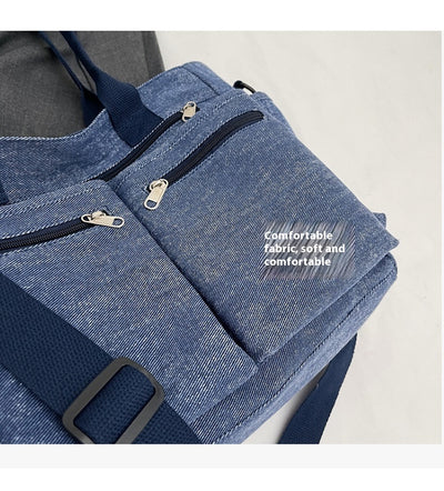 Bolso Tote de Mezclilla Retro Capacidad Extra para Mujer - Image 20