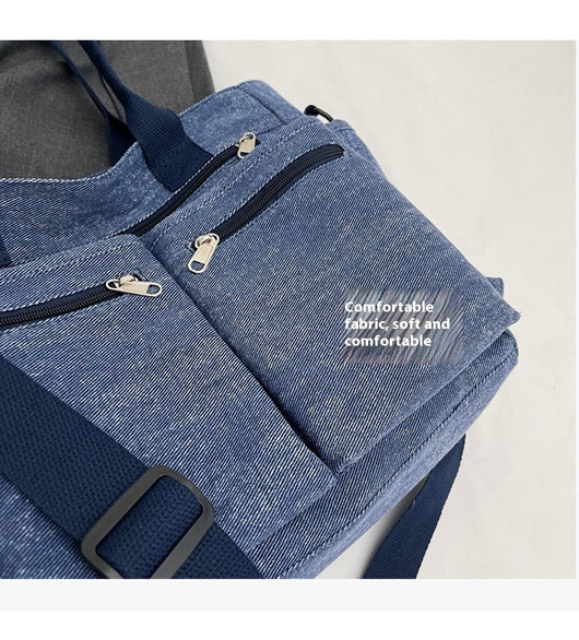 Bolso Tote de Mezclilla Retro Capacidad Extra para Mujer - Image 20