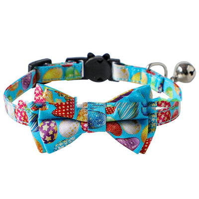 Collar para Mascota con Tema de Pascua - Conejito, Zanahoria y Huevos - Image 2