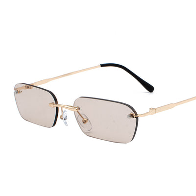 Gafas Cuadradas sin Marco Estilo Hong Kong para Hombre - Image 6