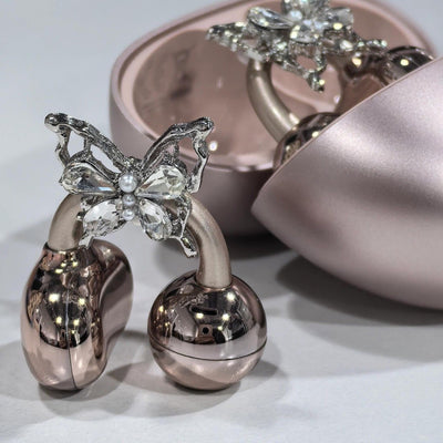 Auriculares con Diseño de Moño Brillante y Hebilla Europea - Estilo Especial - Image 3