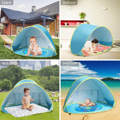 Carpa Portátil para Bebé con Protección UV - Refugio Solar para Playa y Piscina - Image 21