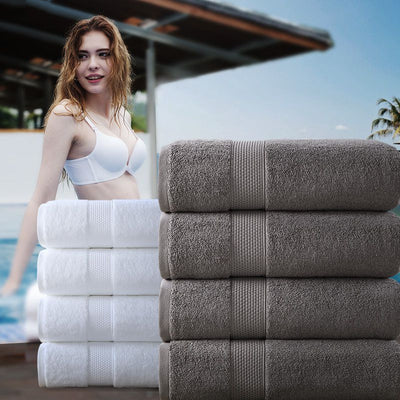 Toalla de Baño Grande 100% Algodón Puro Gruesa para Adultos