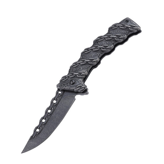Cuchillo Plegable de Supervivencia Multifuncional en Acero Inoxidable - Image 2