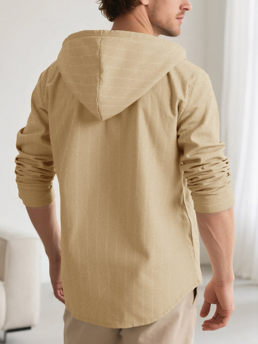 Cardigan Slim Fit con Capucha para Hombre - Casual y Versátil - Image 38
