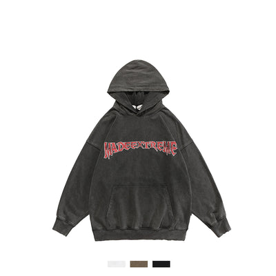 Sudadera Estampada Desgastada Unisex - Diseño Hip-Hop Frente y Espalda - Image 2