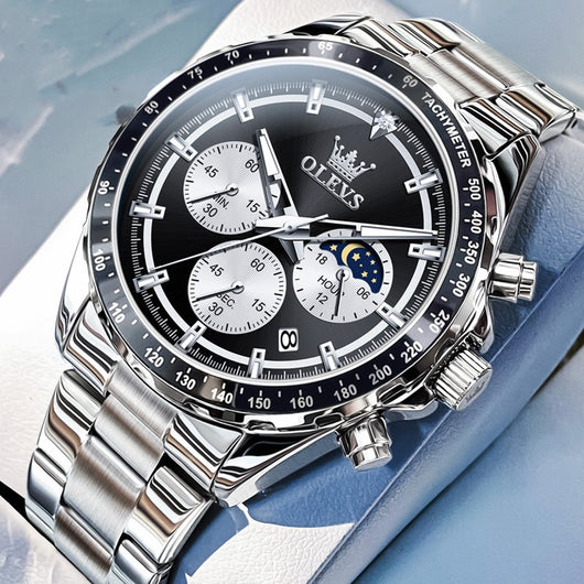 Reloj Deportivo Multifunción para Hombre con Banda de Acero Inoxidable - Image 6
