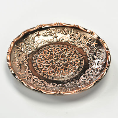 Platillo Vintage de Aleación Bronce para Servicio de Té - Image 2