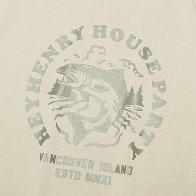 Camiseta Estampado Pez Manga Corta para Hombre - Image 4