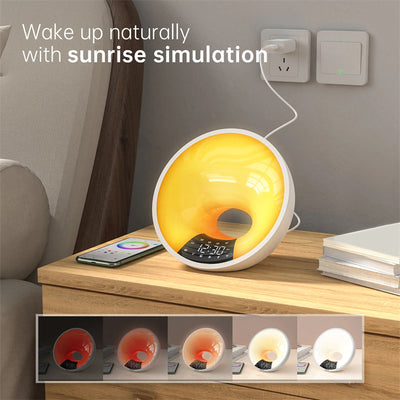 Reloj Despertador Inteligente WiFi con Luz de Simulación de Amanecer - Image 7