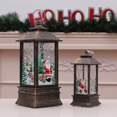 Linterna Navideña LED Luminosa para Adultos Mayores - Decoración Festiva con Luz Cálida